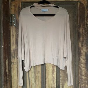 URBAN OUTFITTERS choker top long sleeve